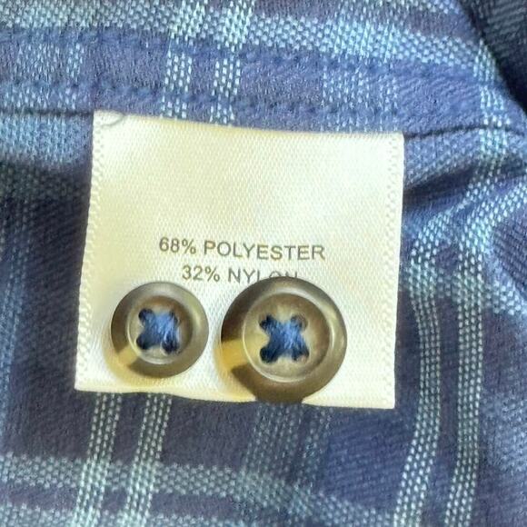 PETER MILLAR Men’s Long sleeve Blue Plaid Button Down Collared Shirt Sz L - Picture 10 of 12
